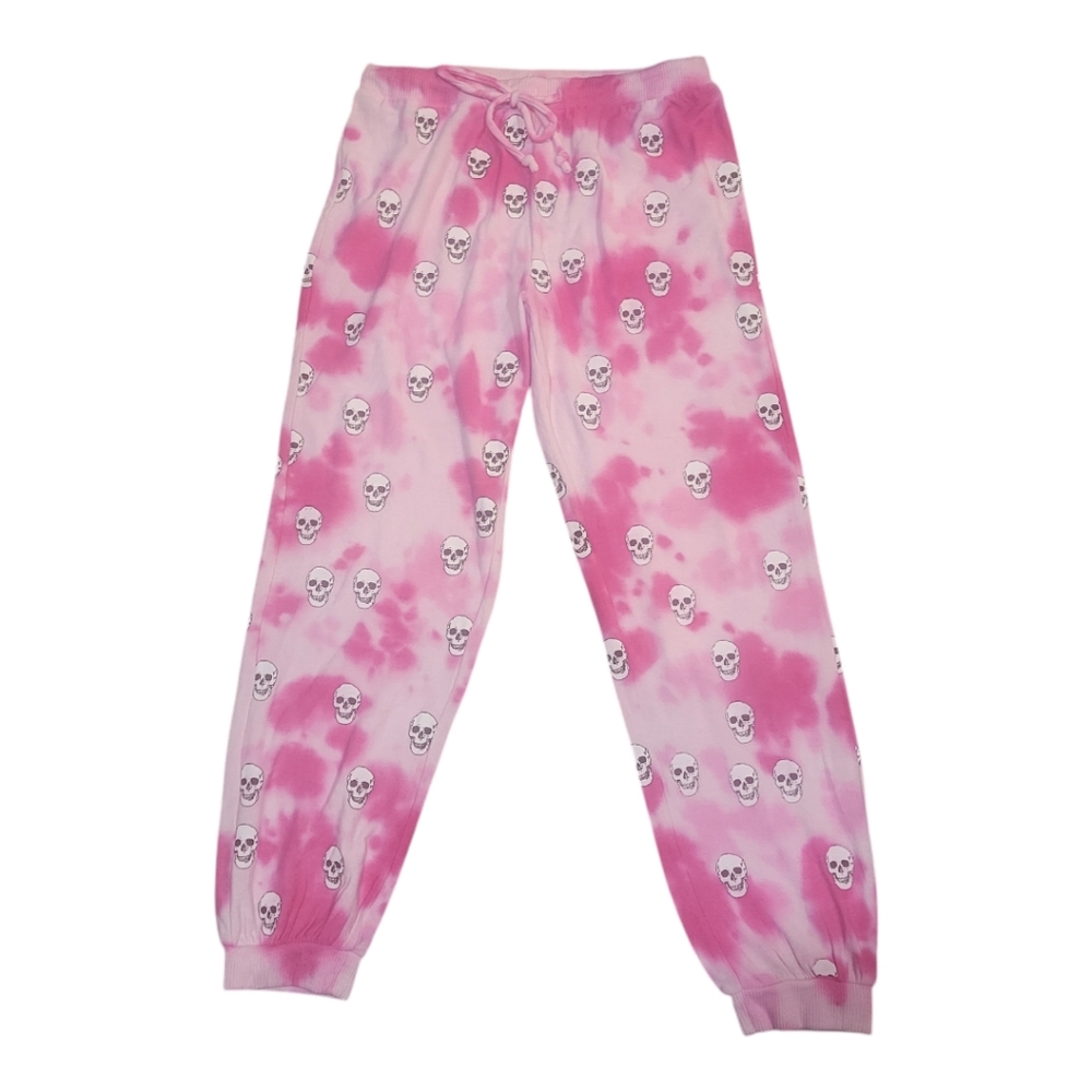 Chaser‎ Pink Skull Sweatpants